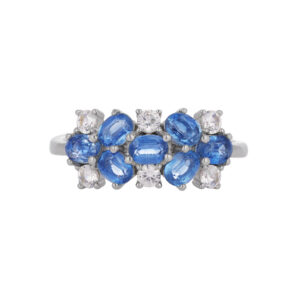 KYANITE AND TOPAZES RING
