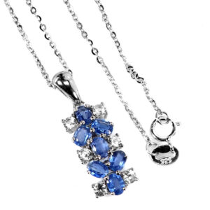 KYANITE AND TOPAZES PENDANT