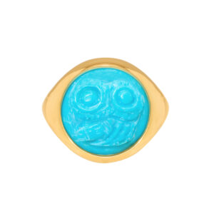 OWL RING IN TURQUOISE