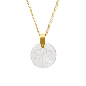 ROSE OF RHODES PENDANT IN CLEAR QUARTZ