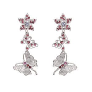 FLOWER & BUTTERFLY EARRINGS