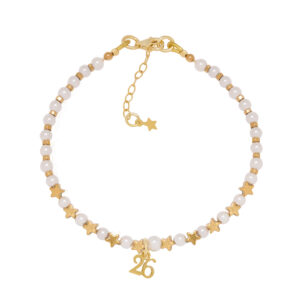 SHELL PEARL STAR LUCKY CHARM BRACELET