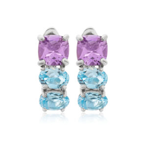 AMETHYST & TOPAZES EARRINGS