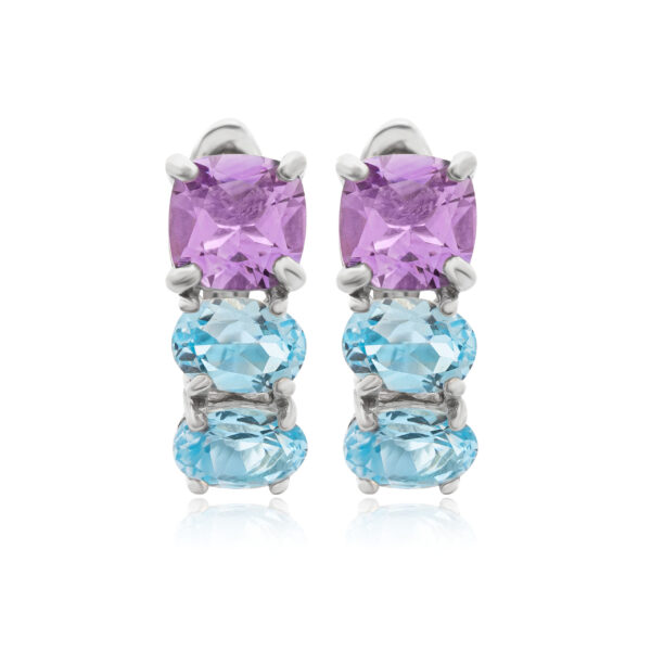 AMETHYST & TOPAZES EARRINGS
