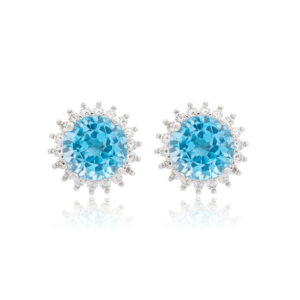 SWISS BLUE TOPAZ EARRINGS