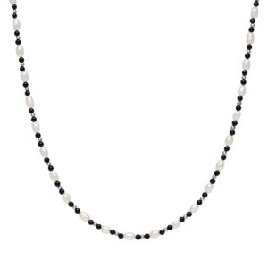 FRESH WATER PEARLS & BLACK ONYX NECKLACE