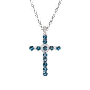 LONDON BLUE TOPAZ CROSS