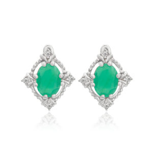 EMERALD & TOPAZES EARRINGS
