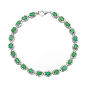 EMERALD ROSETTE BRACELET
