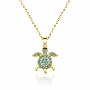 SPARKLING SEA TURTLE PENDANT