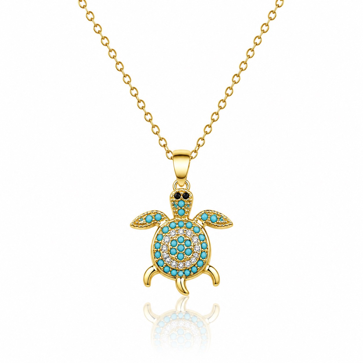 SPARKLING SEA TURTLE PENDANT