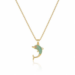 TURQUOISE DOLPHIN PENDANT