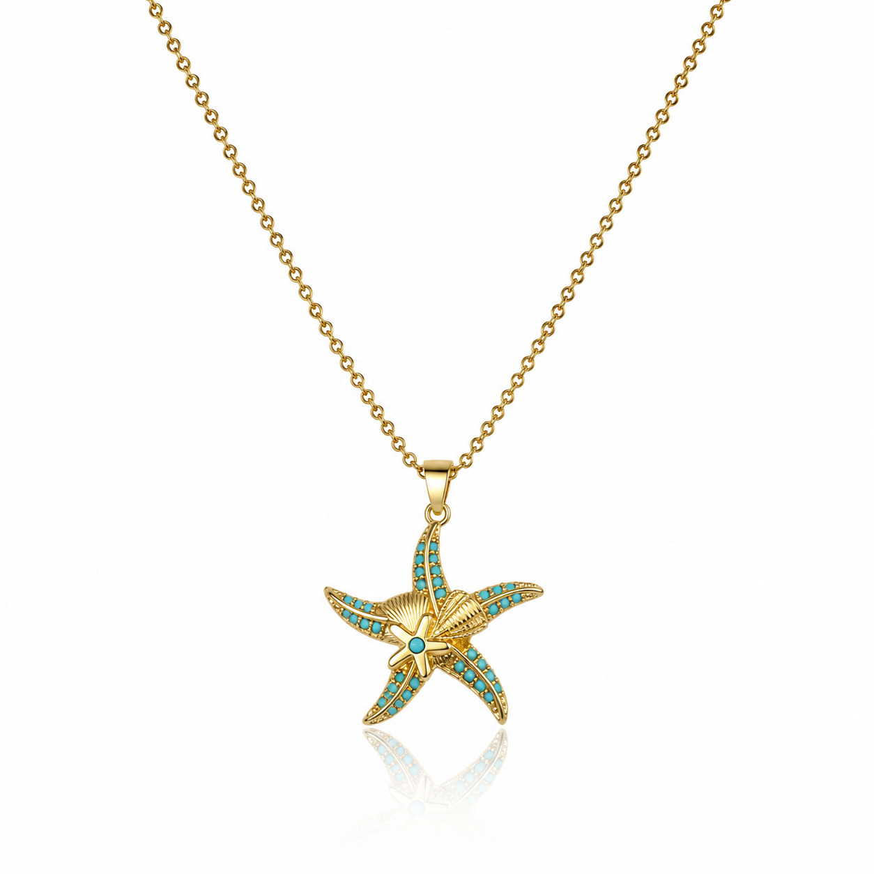 GOLDEN STARFISH PENDANT