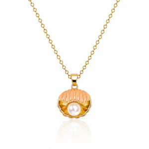 SOFT SALMON OCEAN PEARL PENDANT