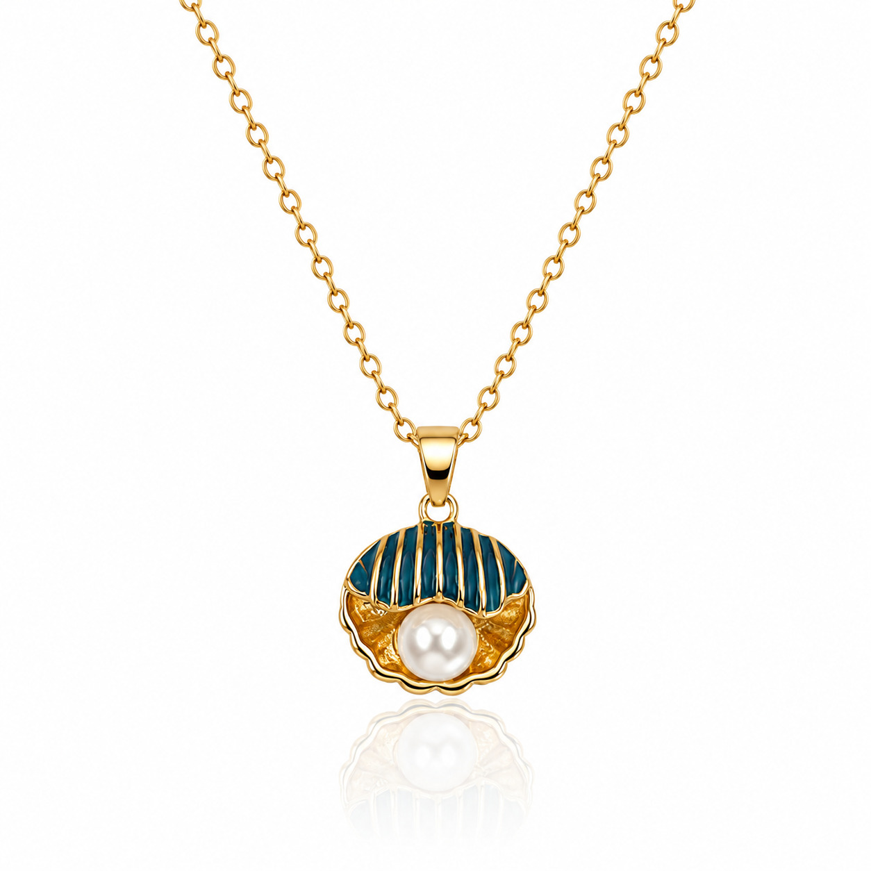 GREEN OCEAN PEARL PENDANT