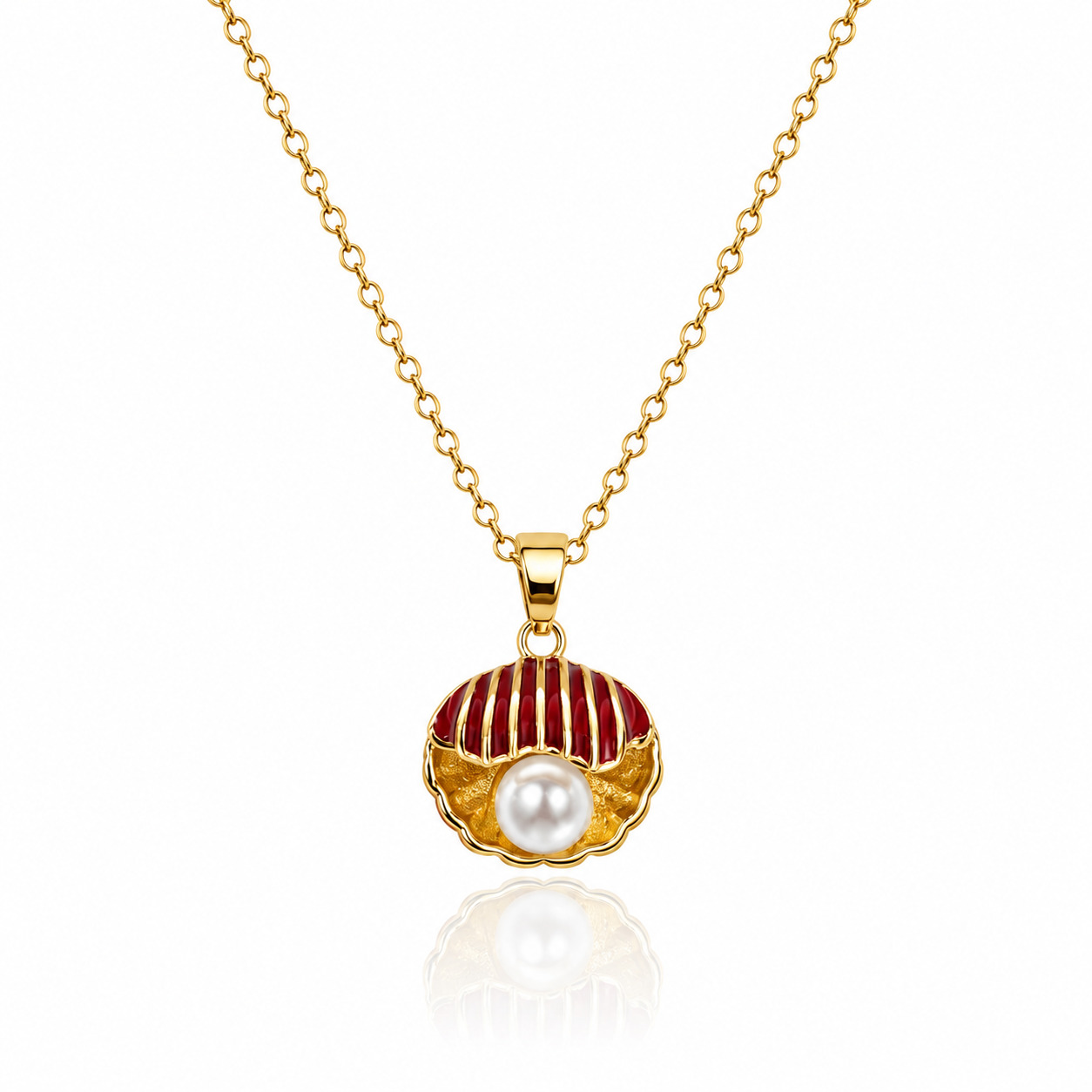 RED OCEAN PEARL PENDANT