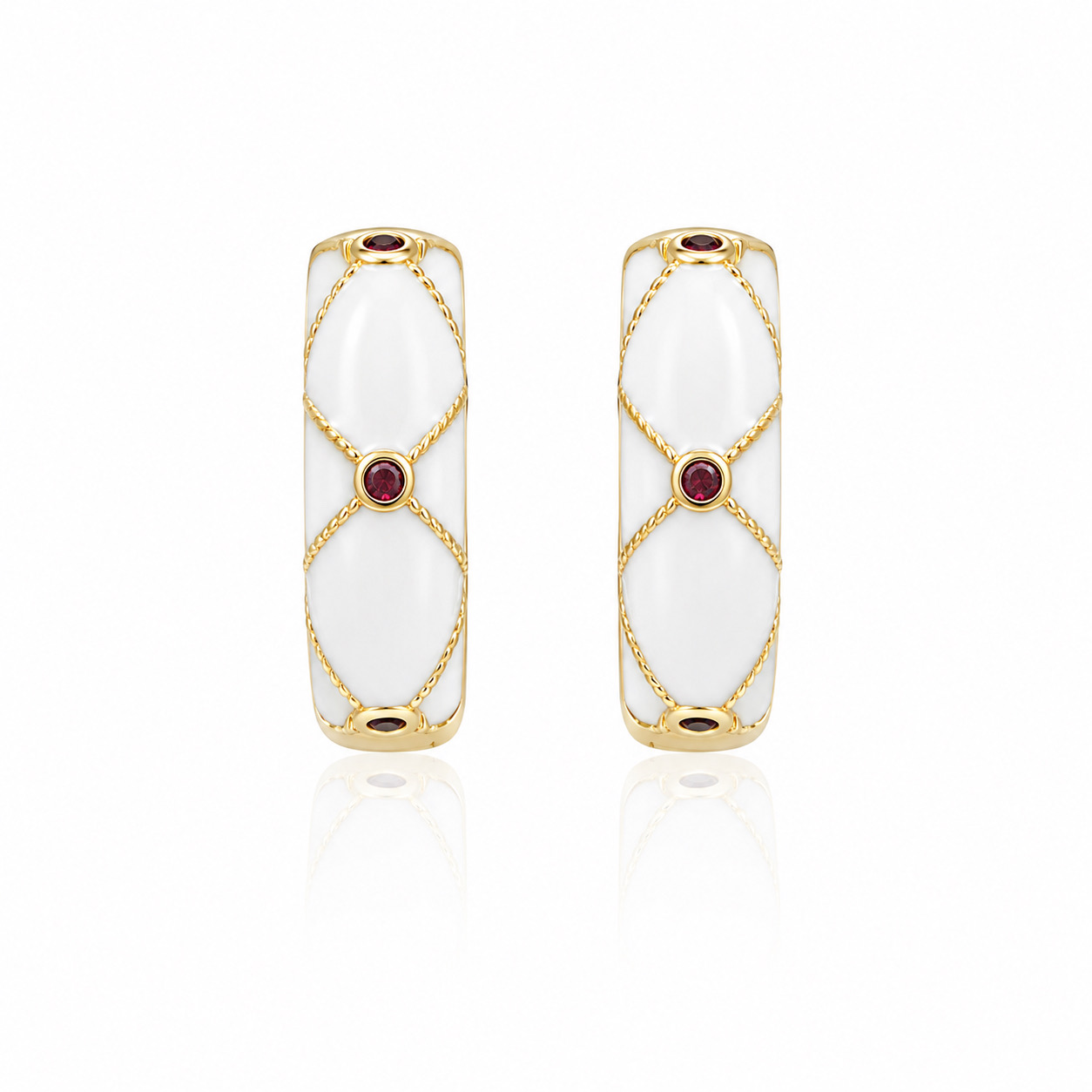 WHITE ELEGANCE HOOPS
