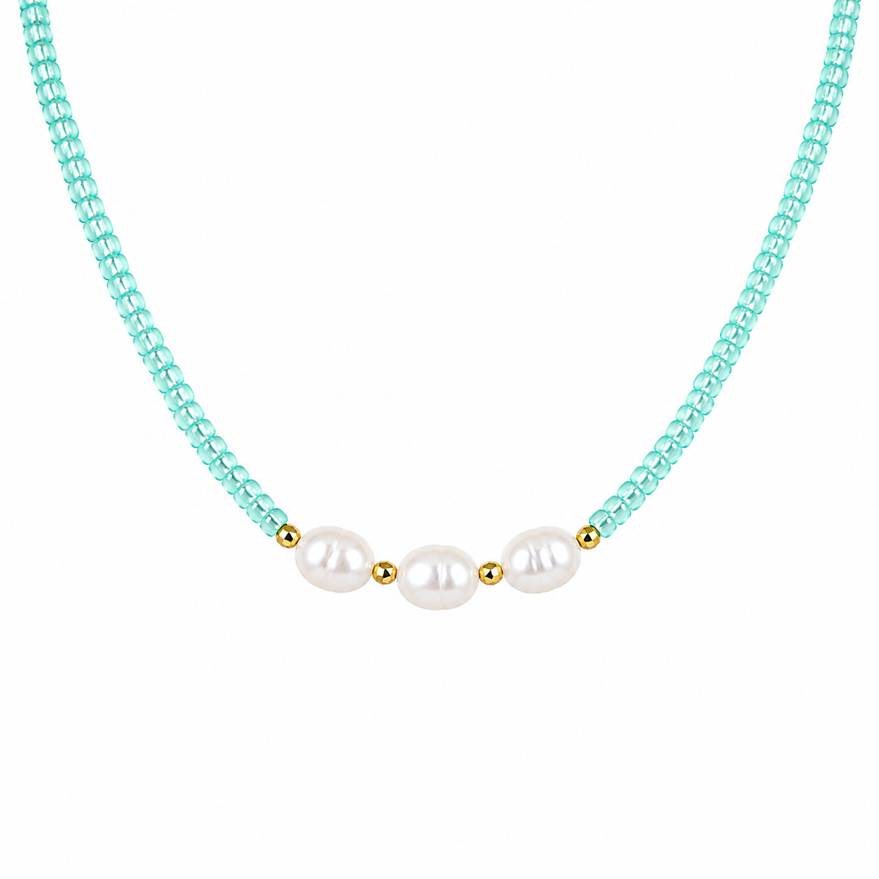 AQUA PEARL NECKLACE